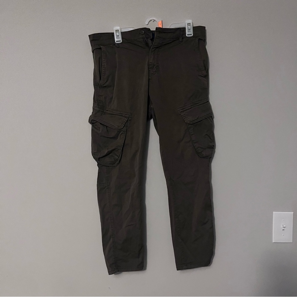Zara Men's Deep Brown Cargo Pants